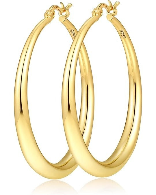 40mm Gold Hoop Earrings