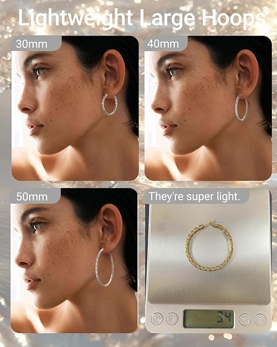 925 Sterling Silver Twisted Hoop Earrings